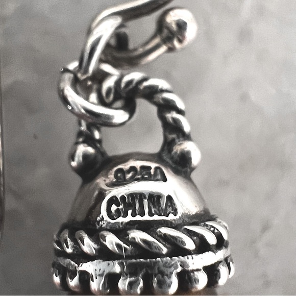 South African Tiger’s Eye Sterling Silver Crowned Drop Earrings - Picture 9 of 10